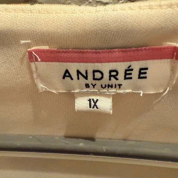 ANDREE BY UNIT Womens Tunic Dress Multicolor Floral Empire Waist V-Neck Size 1X - Picture 3 of 3